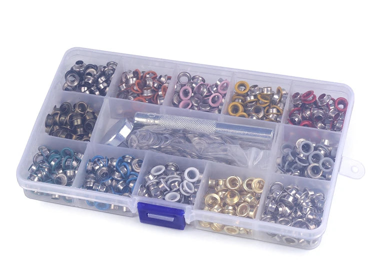 Děrovací a nýtovací kleště na průchodky Ø5 mm + sada průchodek