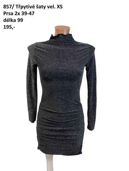 Třpytivé šaty vel. XS