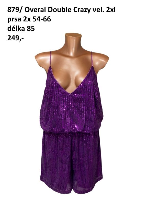 Flitrový overal Double Crazy vel. 2xl -44