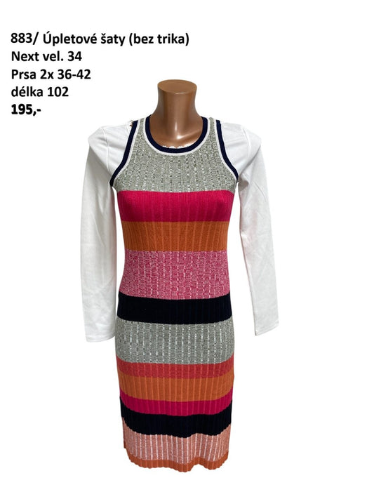 Úpletové šaty Next vel. 34