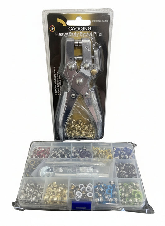 Děrovací a nýtovací kleště na průchodky Ø5 mm + sada průchodek