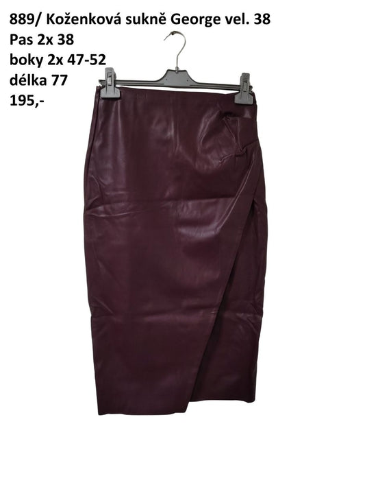 Koženková sukně George vel. 38