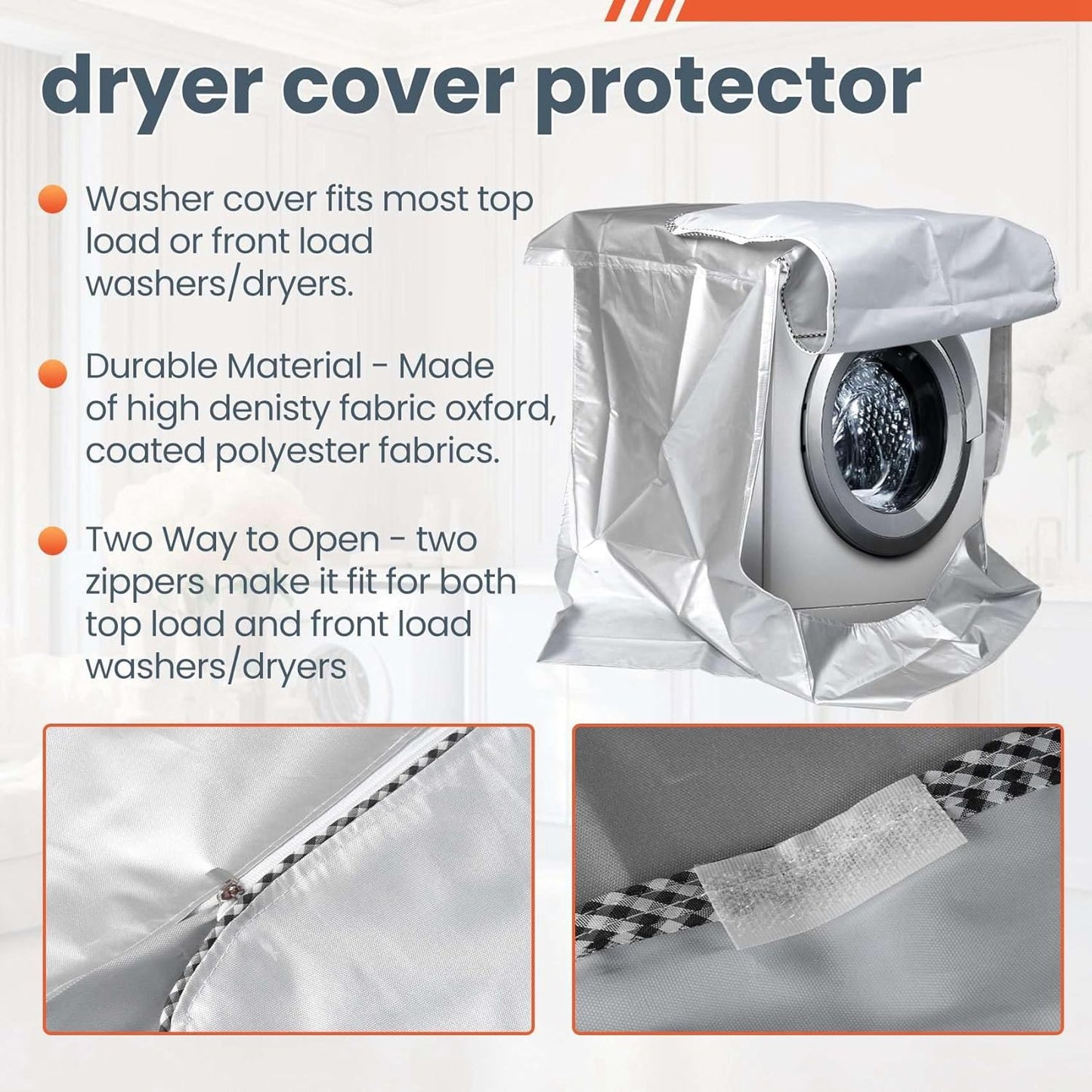 Stříbrný obal na pračku