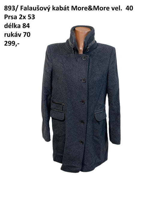 Flaušový kabát More&More vel. 40