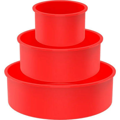 3ks Silikovoné dortové formy